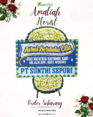 Papan Bunga Duka di Lengkong Karya